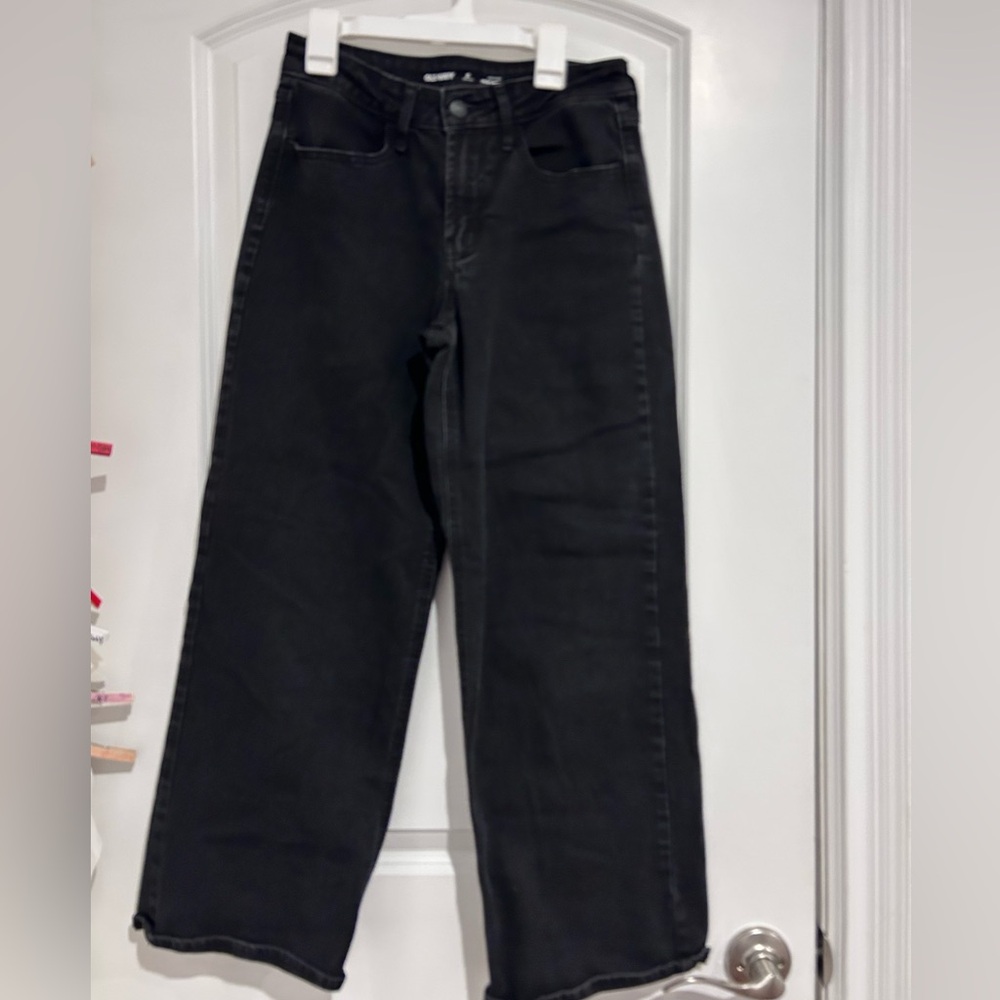Old Navy Charcoal Wide-Leg Jeans